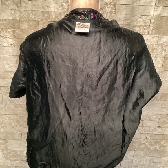 Vintage Elegance by Anujan Sequined and Beaded Top - Picture 13 of 15